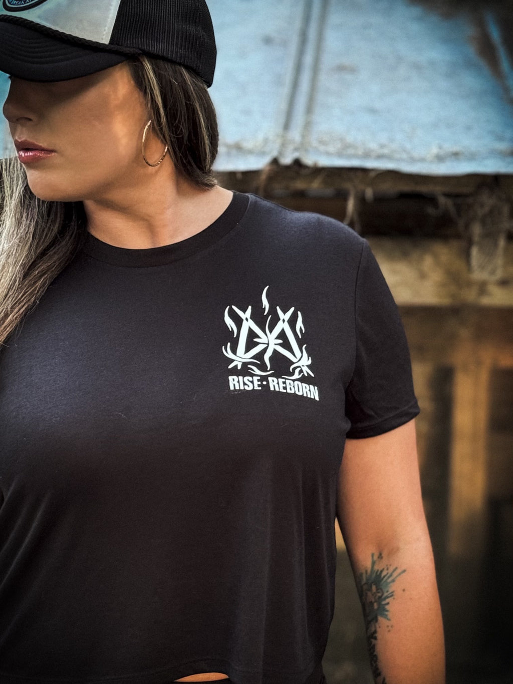 WOMEN'S RISE • REBORN CROP T-SHIRT