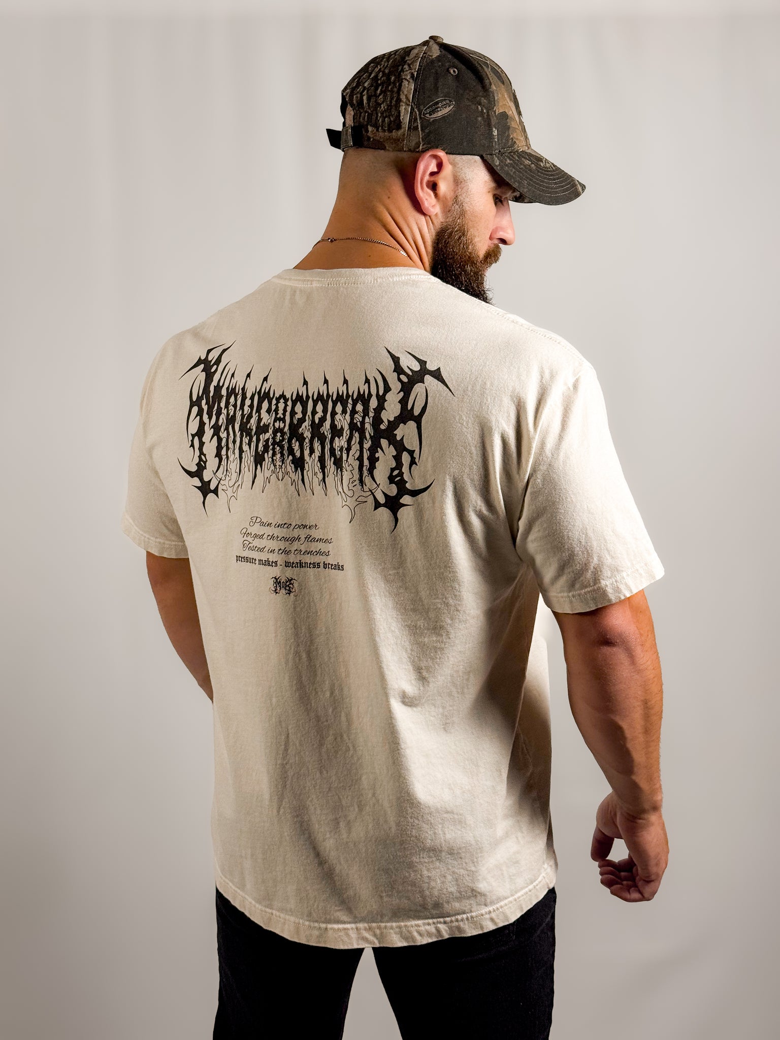 PMWB HEAVYWEIGHT TEE - BONE