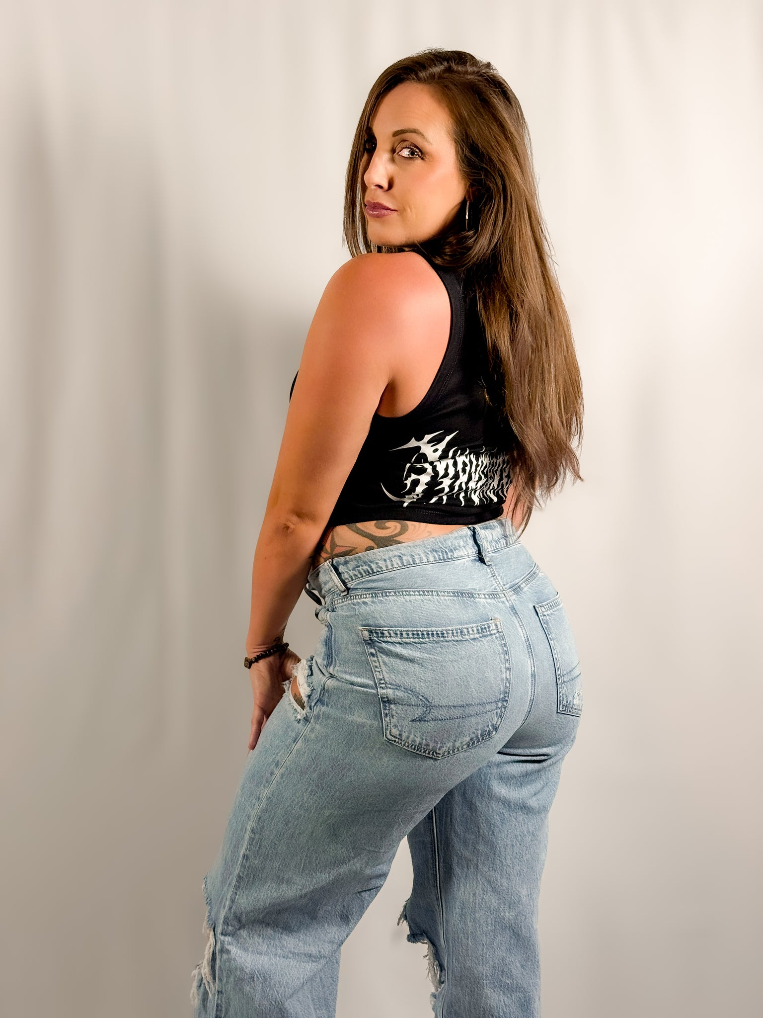 WOMEN'S MICRO RIB BABY CROP TANKTOP