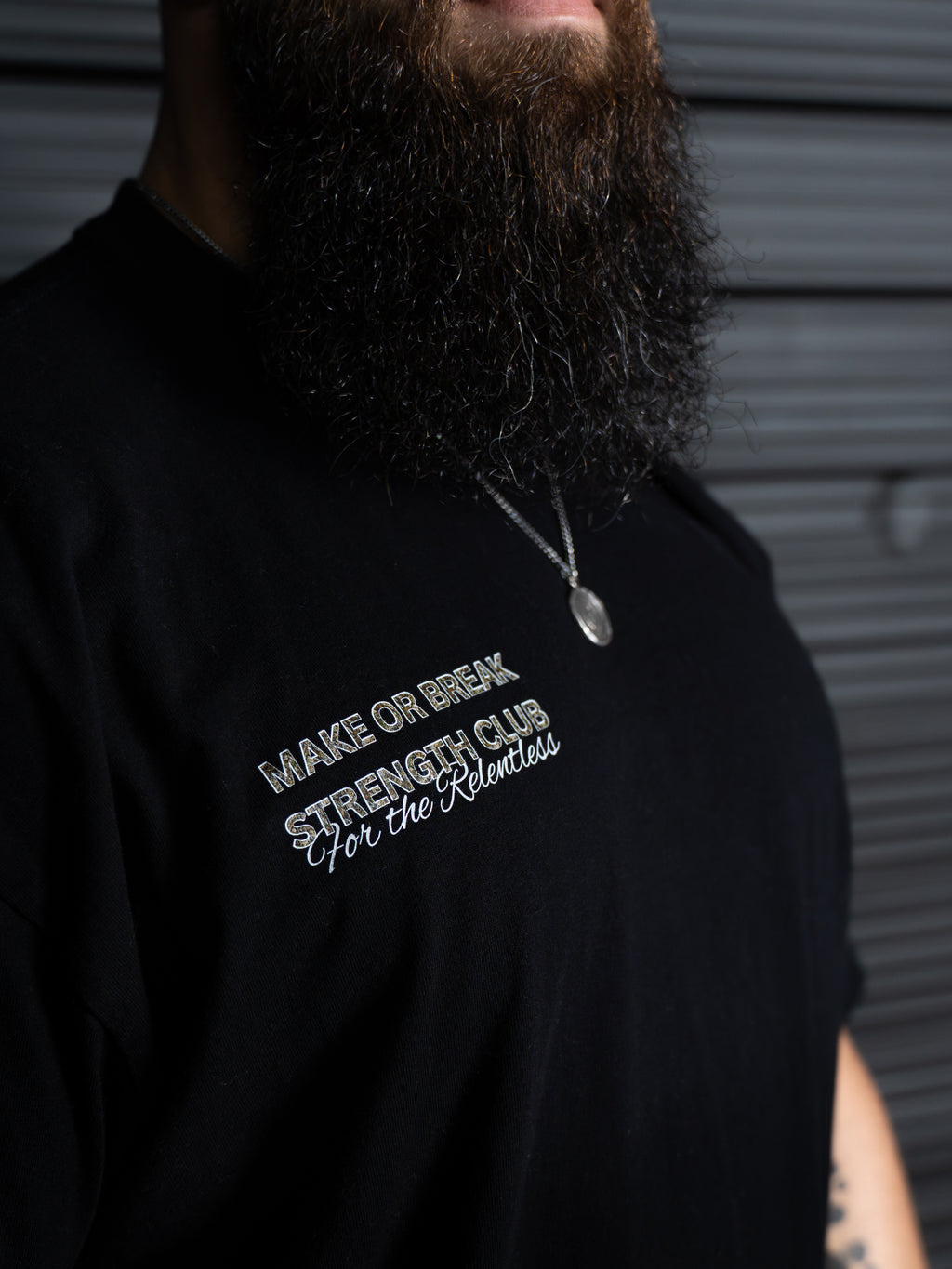 STRENGTH CLUB TEE - BLACK/CAMO