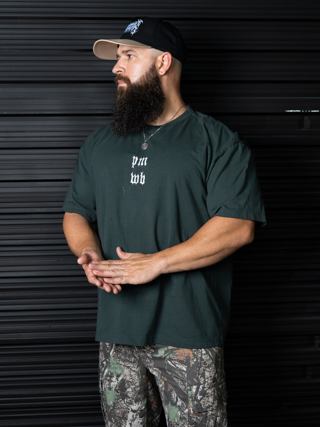 DIAMOND HEAVYWEIGHT TEE - HUNTER GREEN