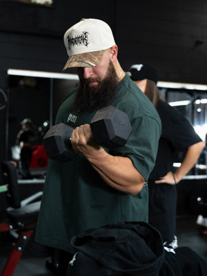 DIAMOND HEAVYWEIGHT TEE - HUNTER GREEN
