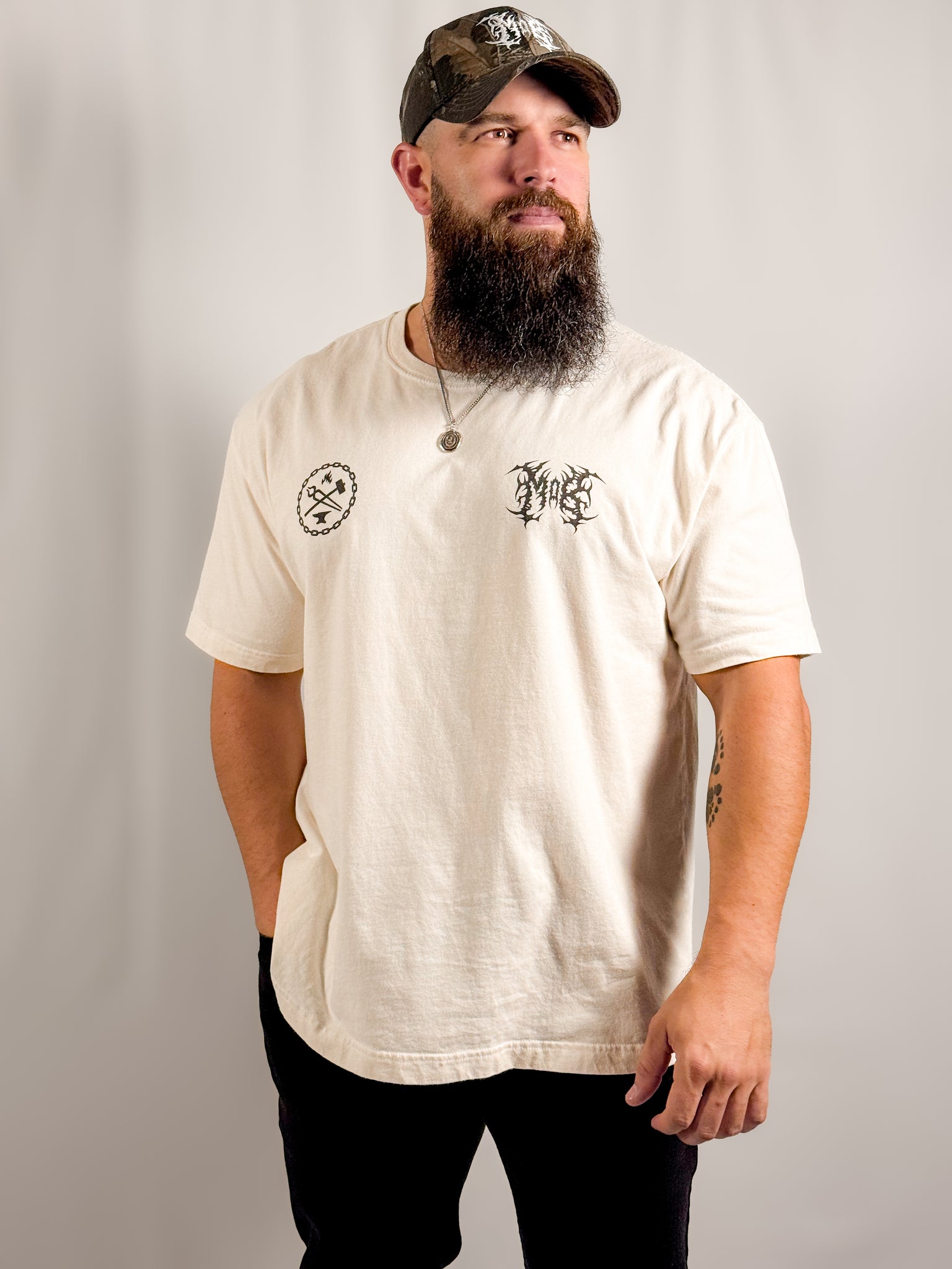 PMWB HEAVYWEIGHT TEE - BONE