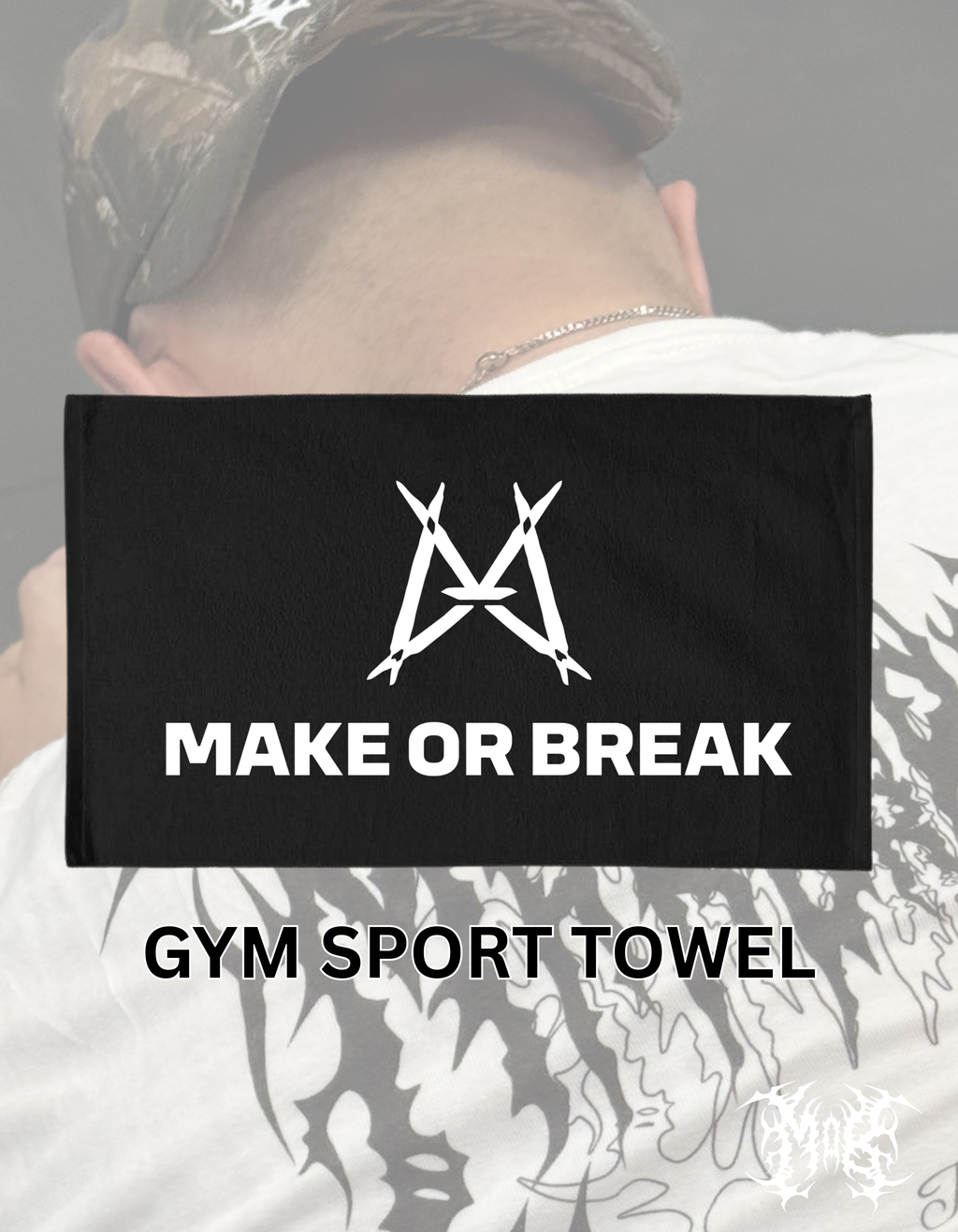MOB GYM/SPORT TOWEL - BLACK