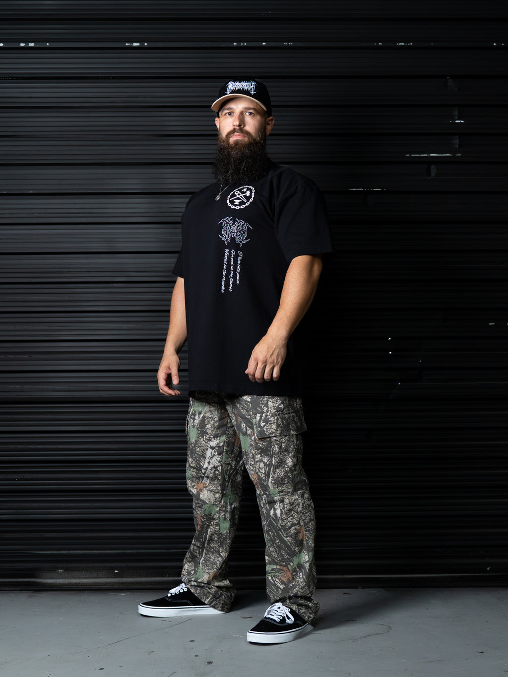 FORGED HEAVYWEIGHT TEE - BLACK/TAN