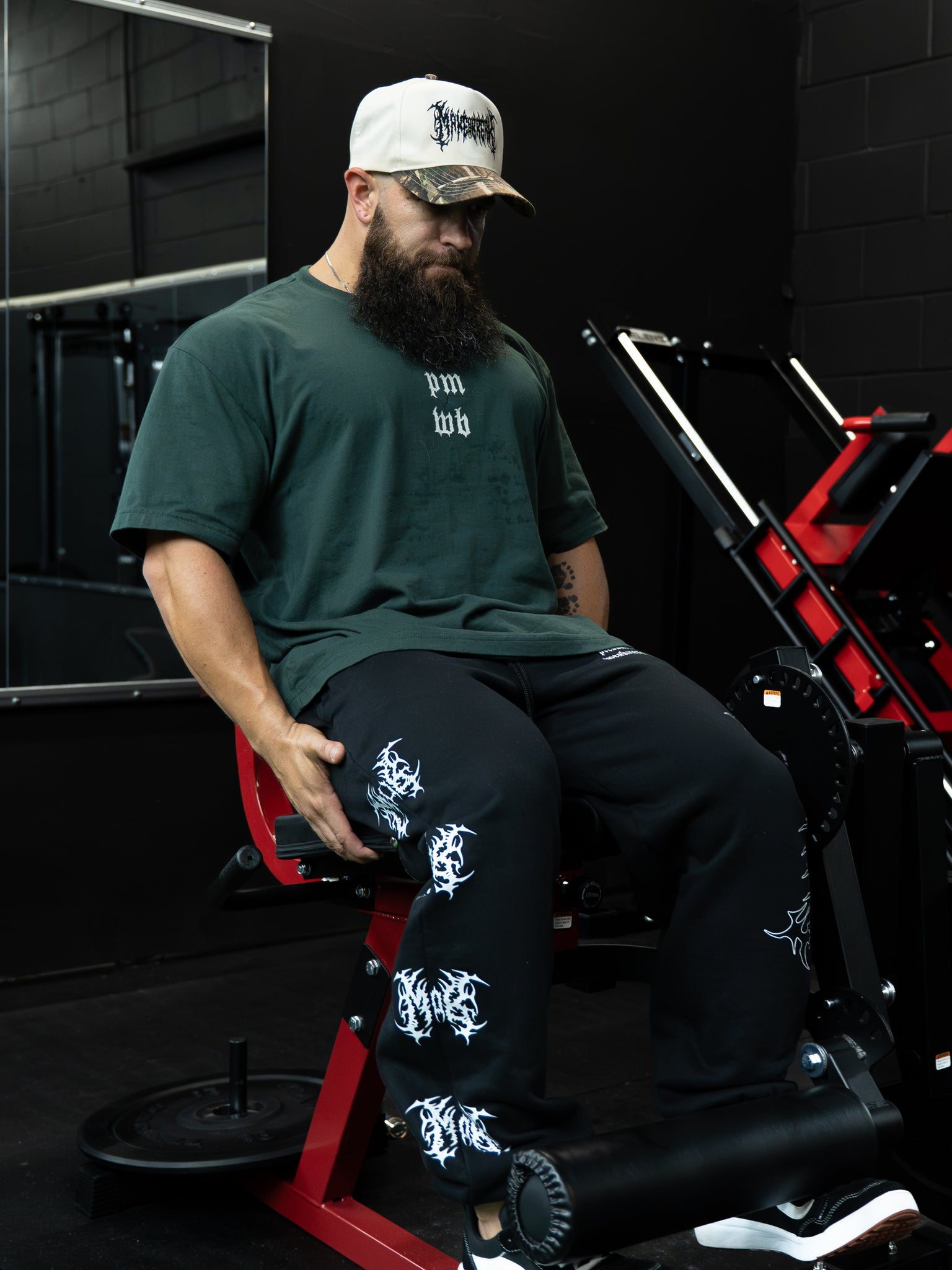 DIAMOND HEAVYWEIGHT TEE - HUNTER GREEN