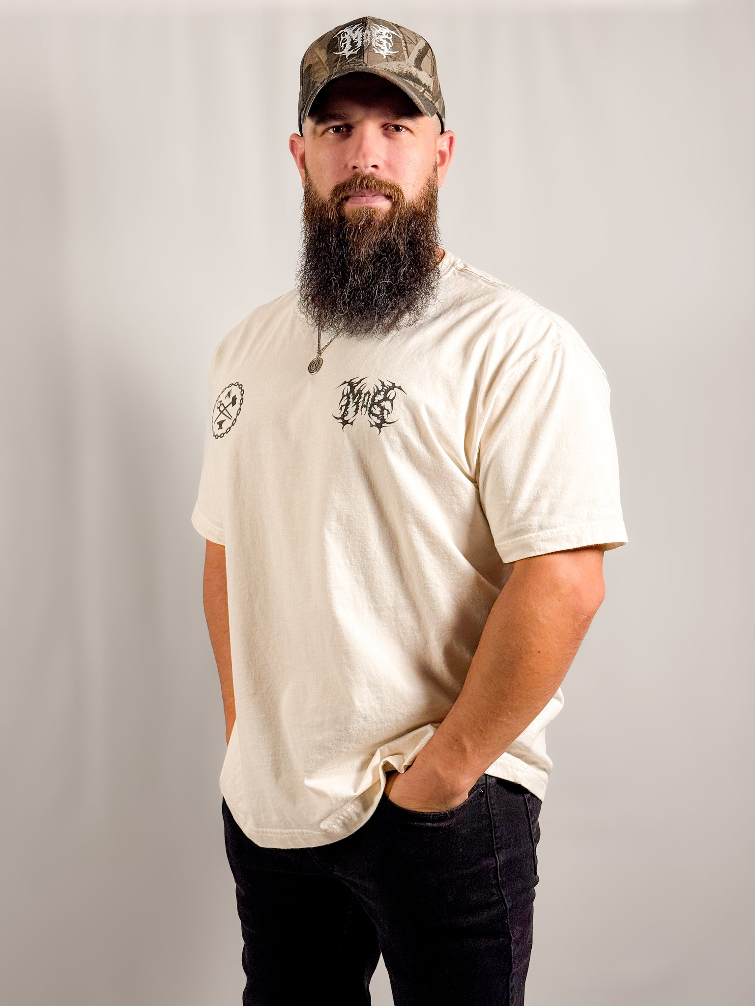 PMWB HEAVYWEIGHT TEE - BONE