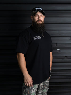 STRENGTH CLUB TEE - BLACK/CAMO