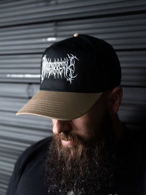 METALCORE SNAPBACK HAT - BLACK/TAN