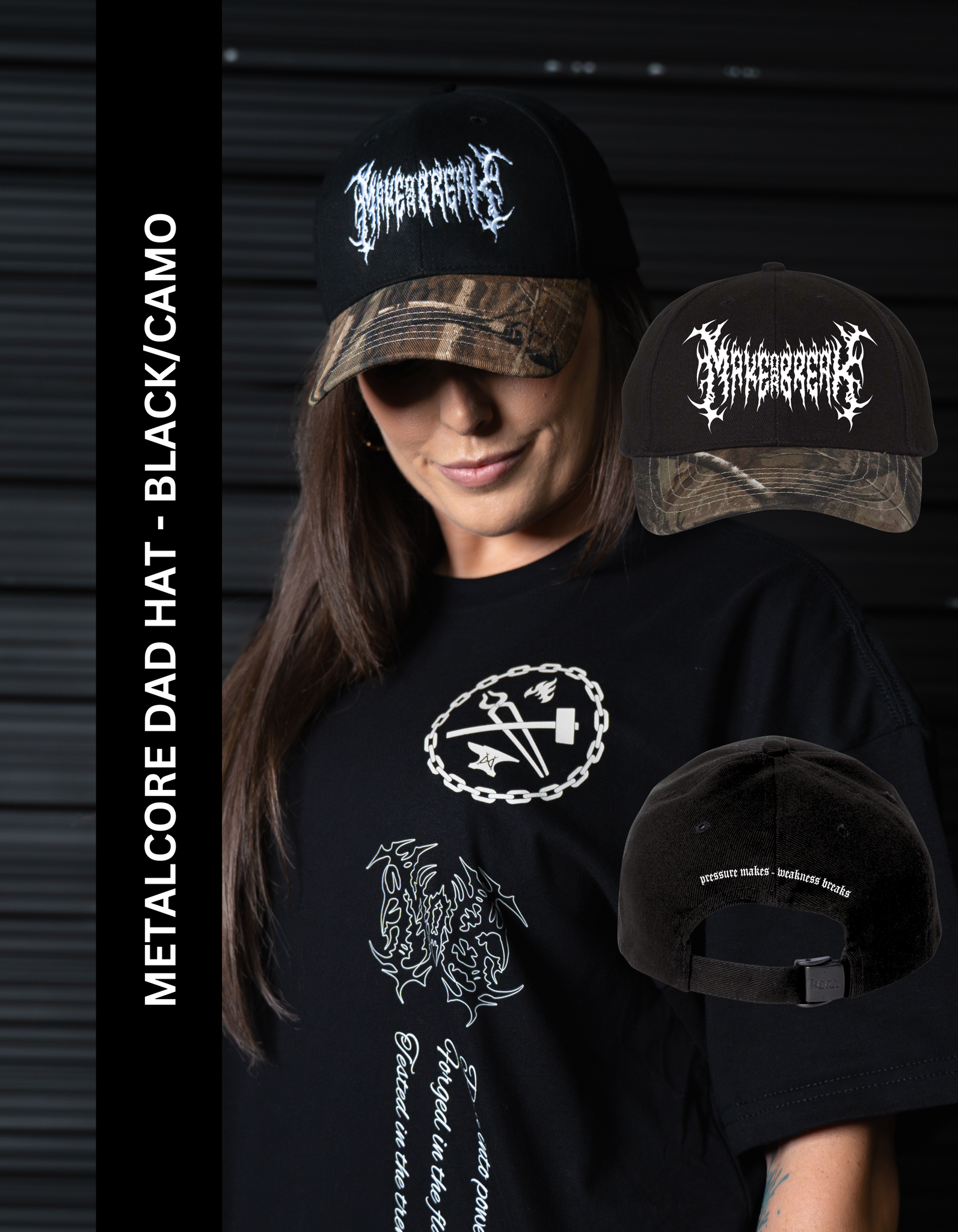 METALCORE DAD HAT - BLACK/CAMO
