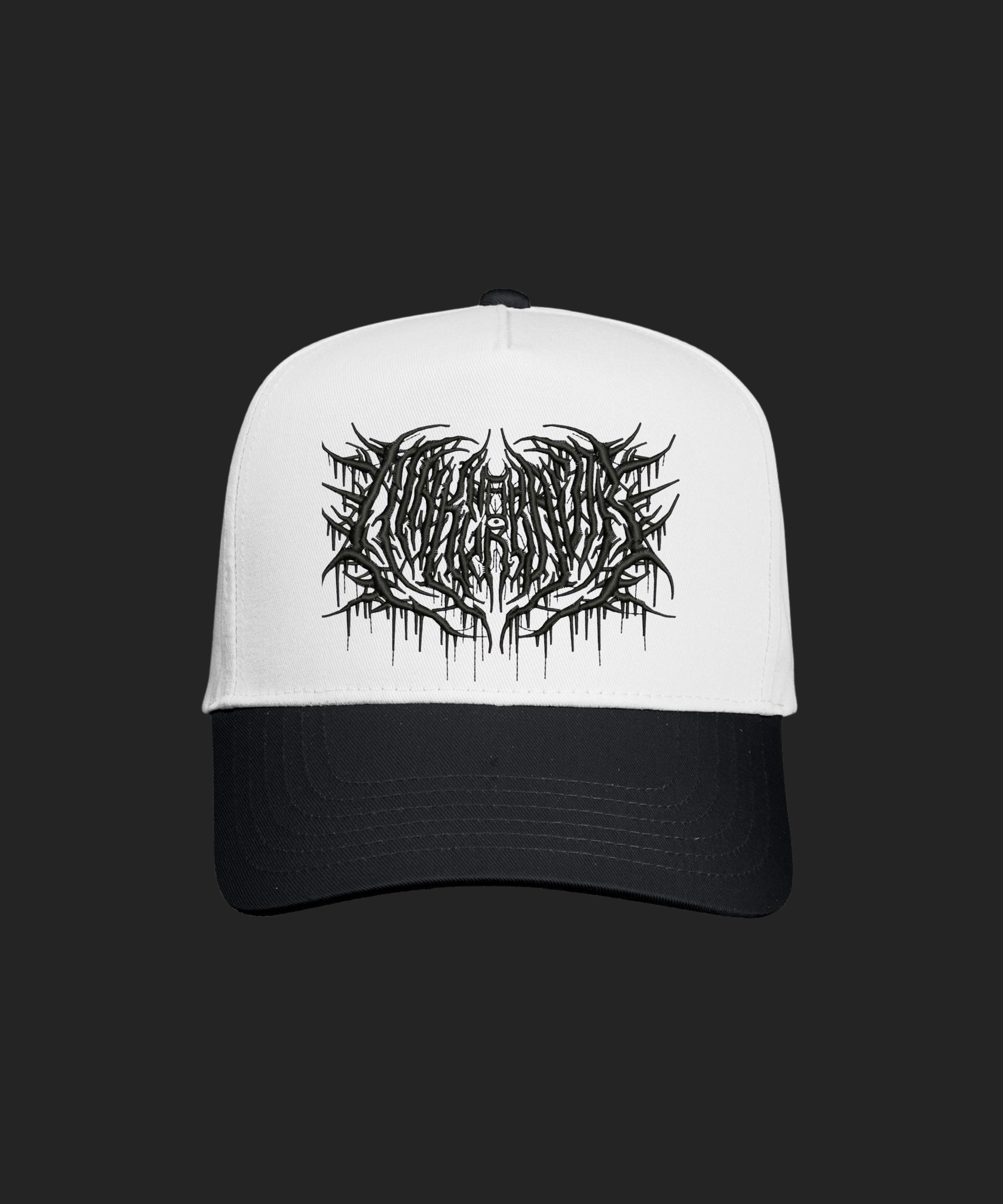 CHAOS PREMIUM SNAPBACK- WHITE/BLACK – Make or Break Apparel