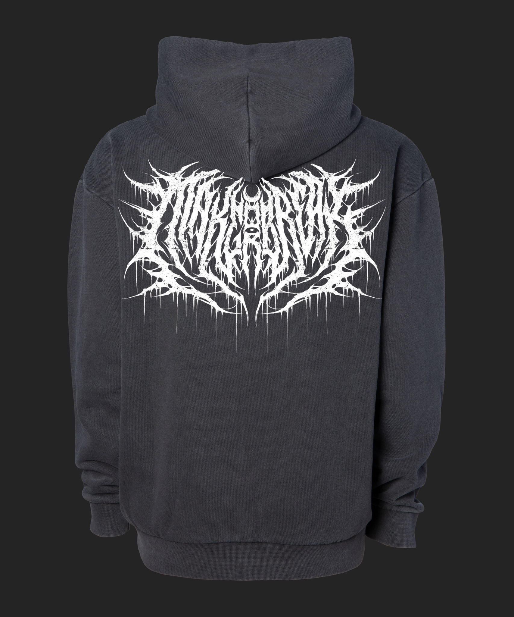 CHAOS ZIP-UP HOODIE - VINTAGE BLACK – Make or Break Apparel